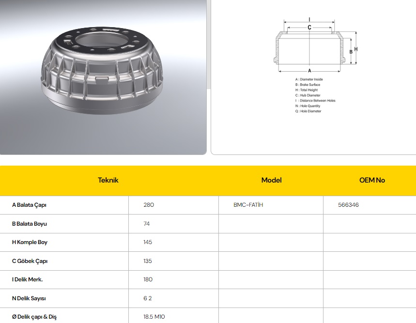 FREN KAMPANASI BMC 3000 LEVENT 